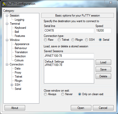 Putty Config